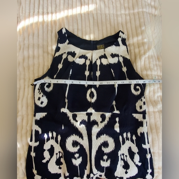 Taylor Navy and White Mini Dress - Picture 6 of 7